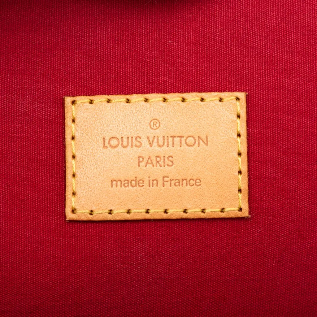 Louis Vuitton Monogram Vernis Alma GM Red Leather Very good - Box View