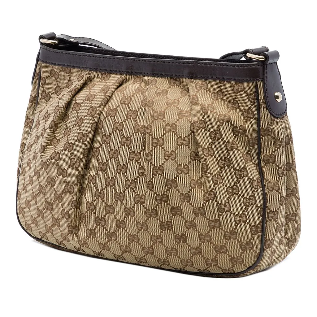 Gucci GG Canvas Sukey Crossbody Beige Canvas Good - Inside View