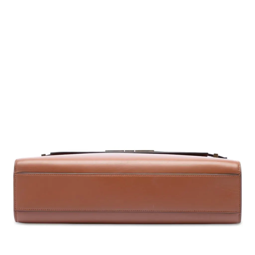 Saint Laurent Medium Smooth Calfskin Manhattan Shoulder Bag Brown Leather Very good - Inside View