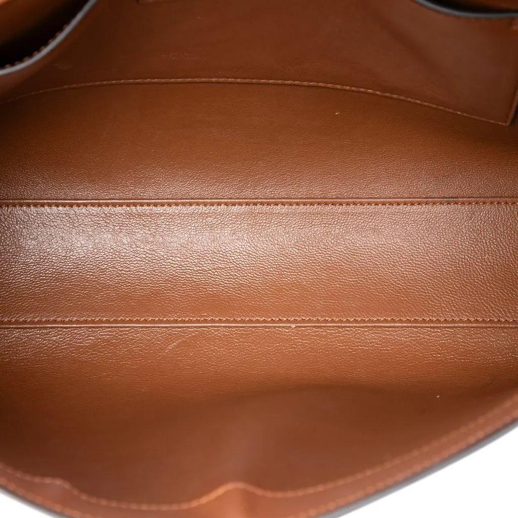 Saint Laurent Medium Smooth Calfskin Manhattan Shoulder Bag Brown Leather Very good - Model View