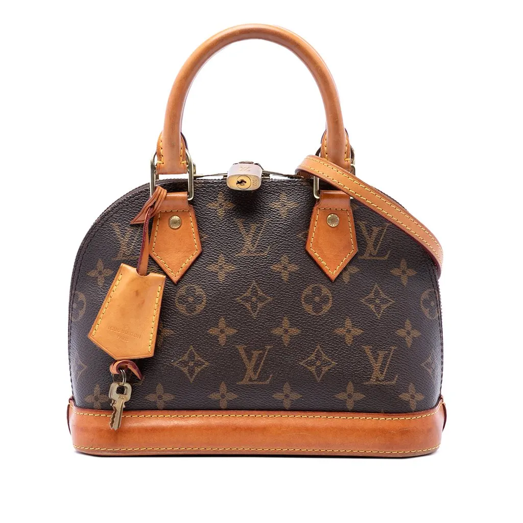 Louis Vuitton Monogram Alma BB Brown Canvas Very good - Front View