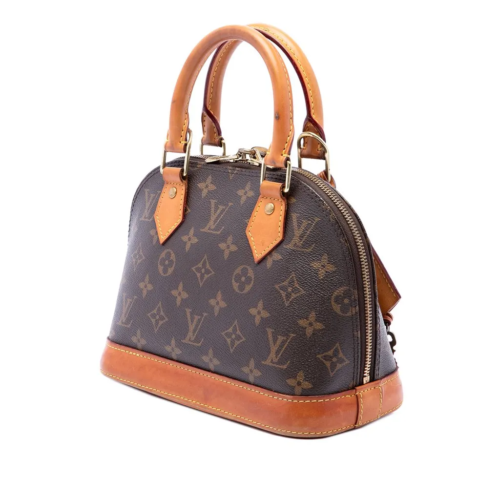 Louis Vuitton Monogram Alma BB Brown Canvas Very good - Back View