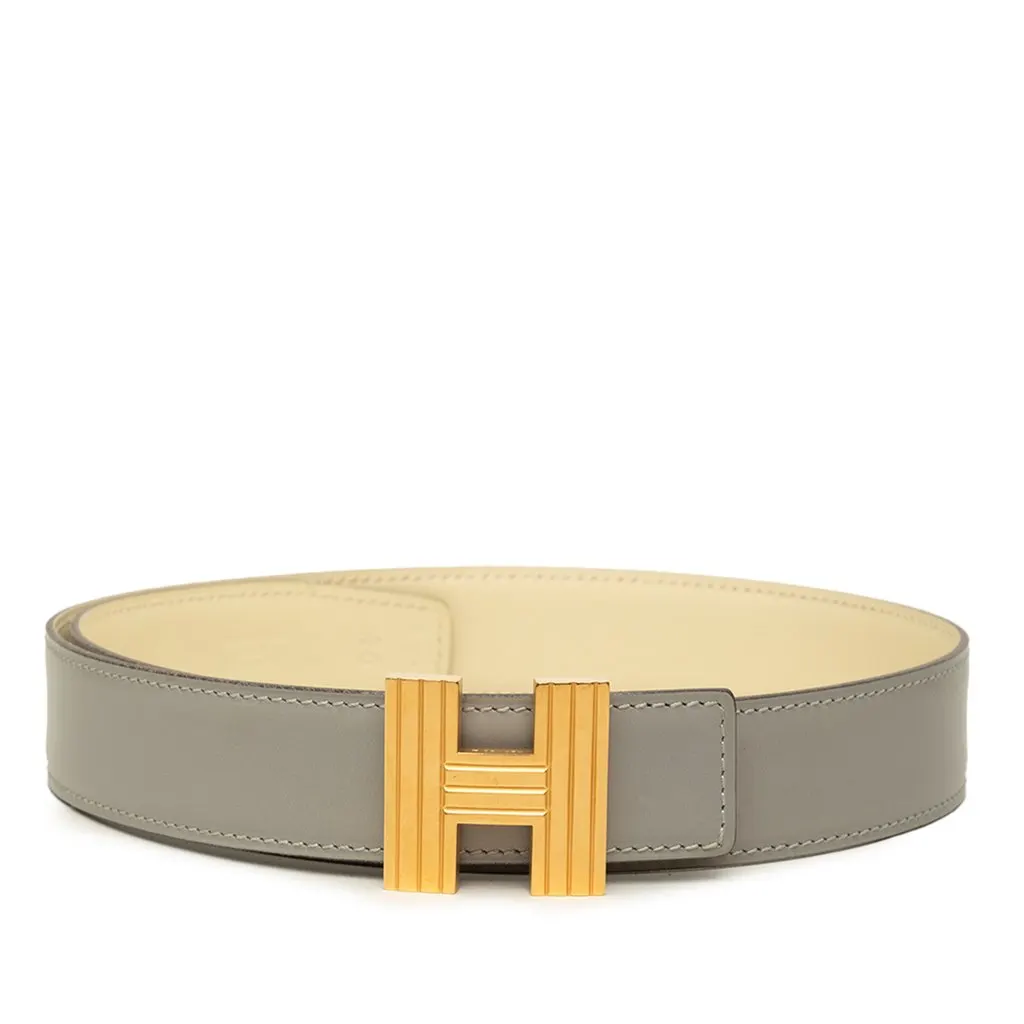 Hermès Box Calf Cadena H Reversible Belt