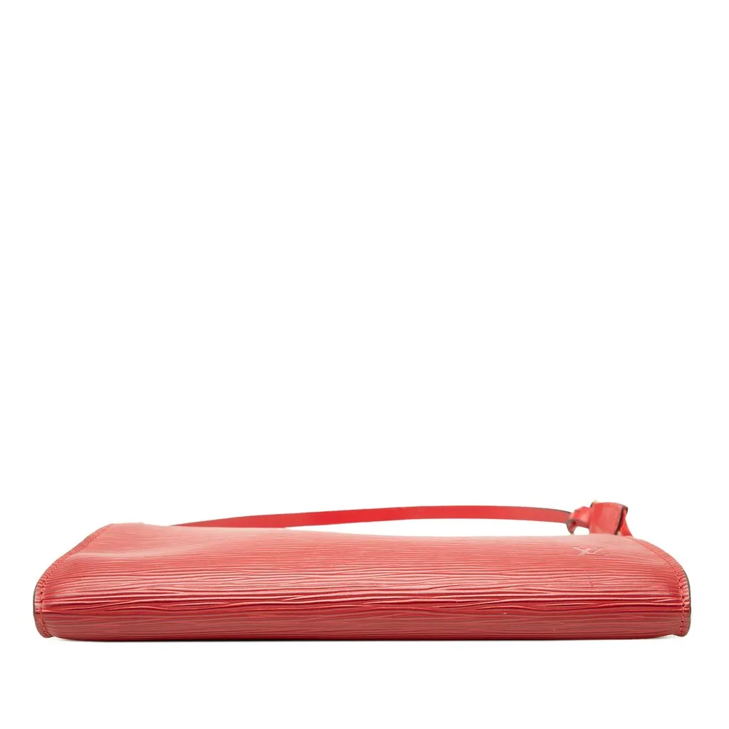 Louis Vuitton Epi Pochette Accessoires Red Leather Good - Inside View