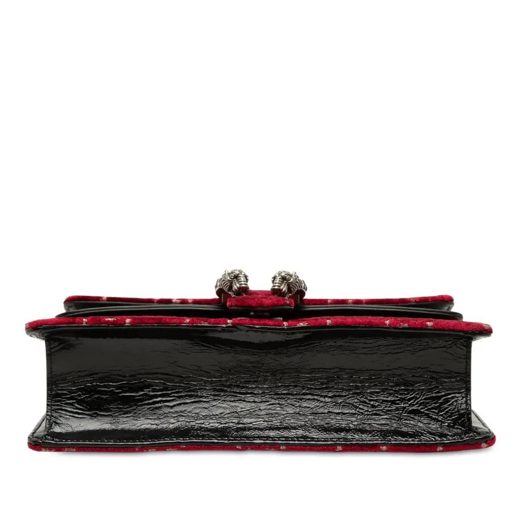 Gucci Medium GG Velvet Dionysus Crossbody Red Velvet Very good - Inside View
