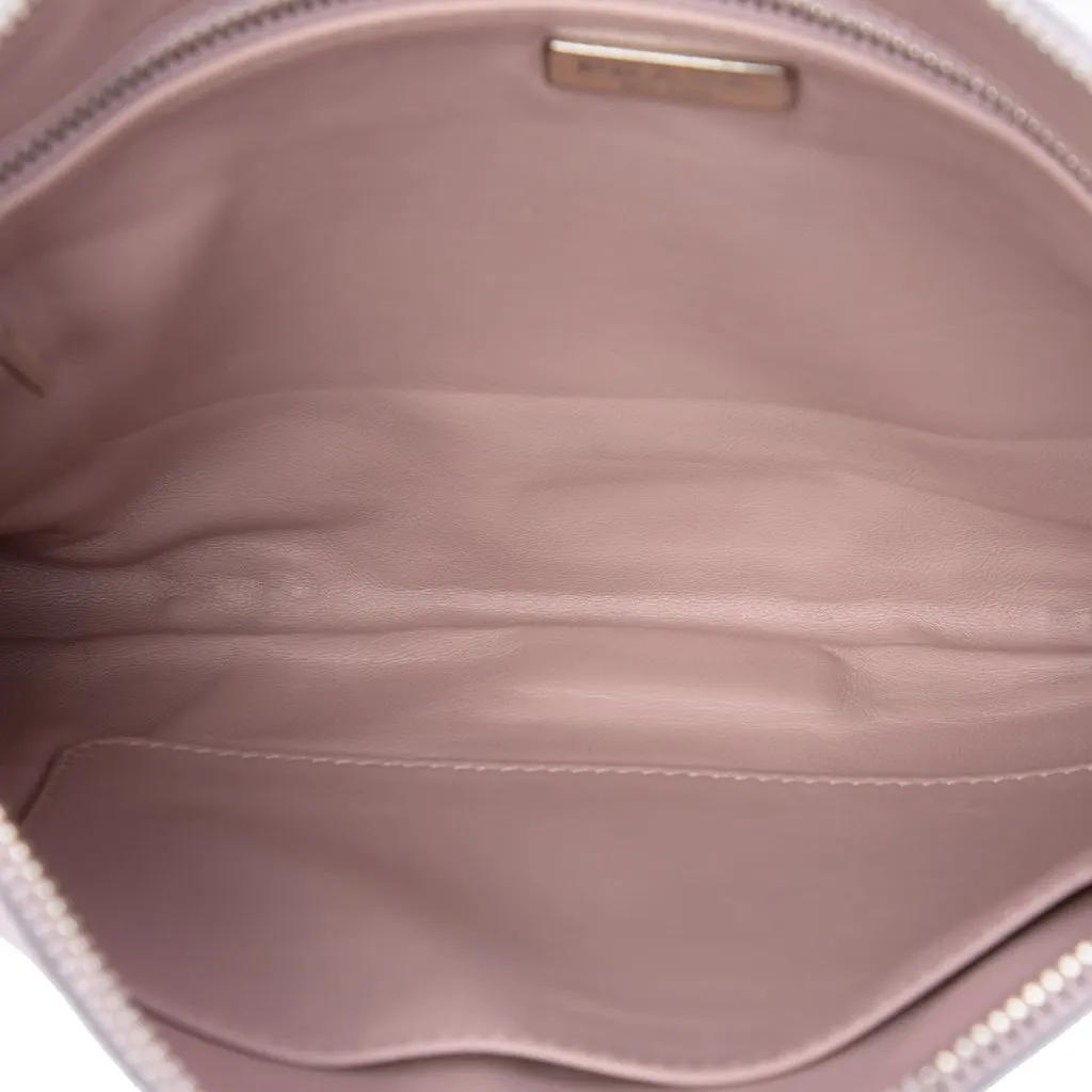 Prada Tricolor Saffiano Clutch Pink Leather Very good - Model View