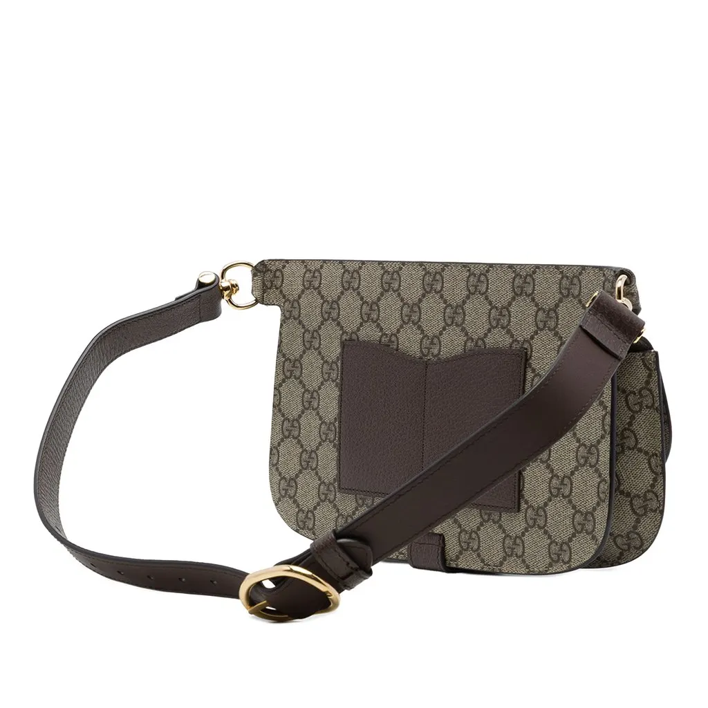 Gucci GG Supreme Blondie Belt Bag Beige Canvas Very good - Back View