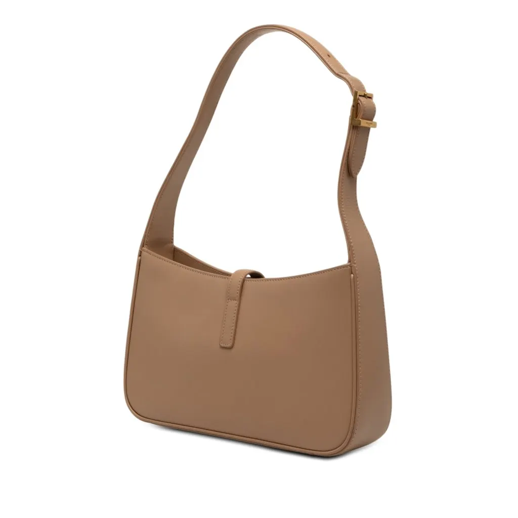 Saint Laurent Smooth Calfskin Le 5 a 7 Brown Leather Very good - Back View