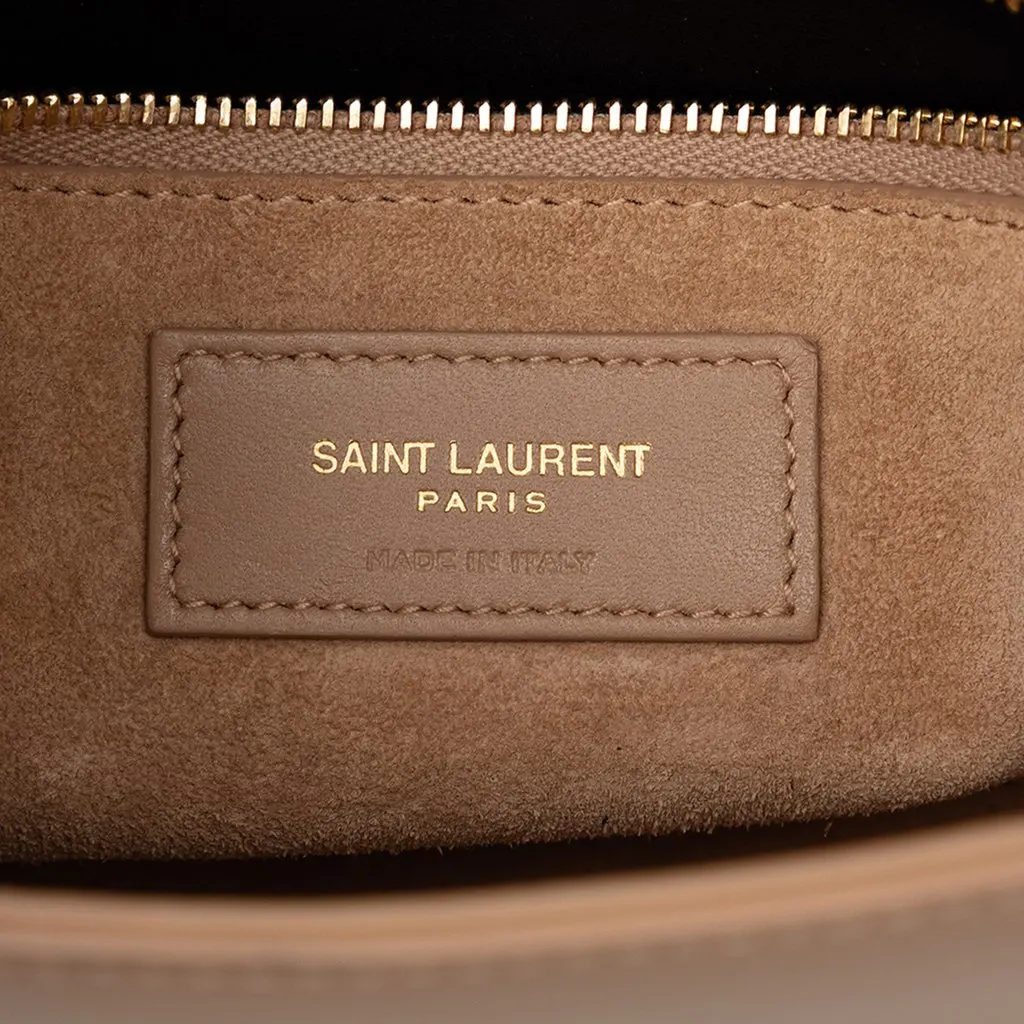 Saint Laurent Smooth Calfskin Le 5 a 7 Brown Leather Very good - Box View