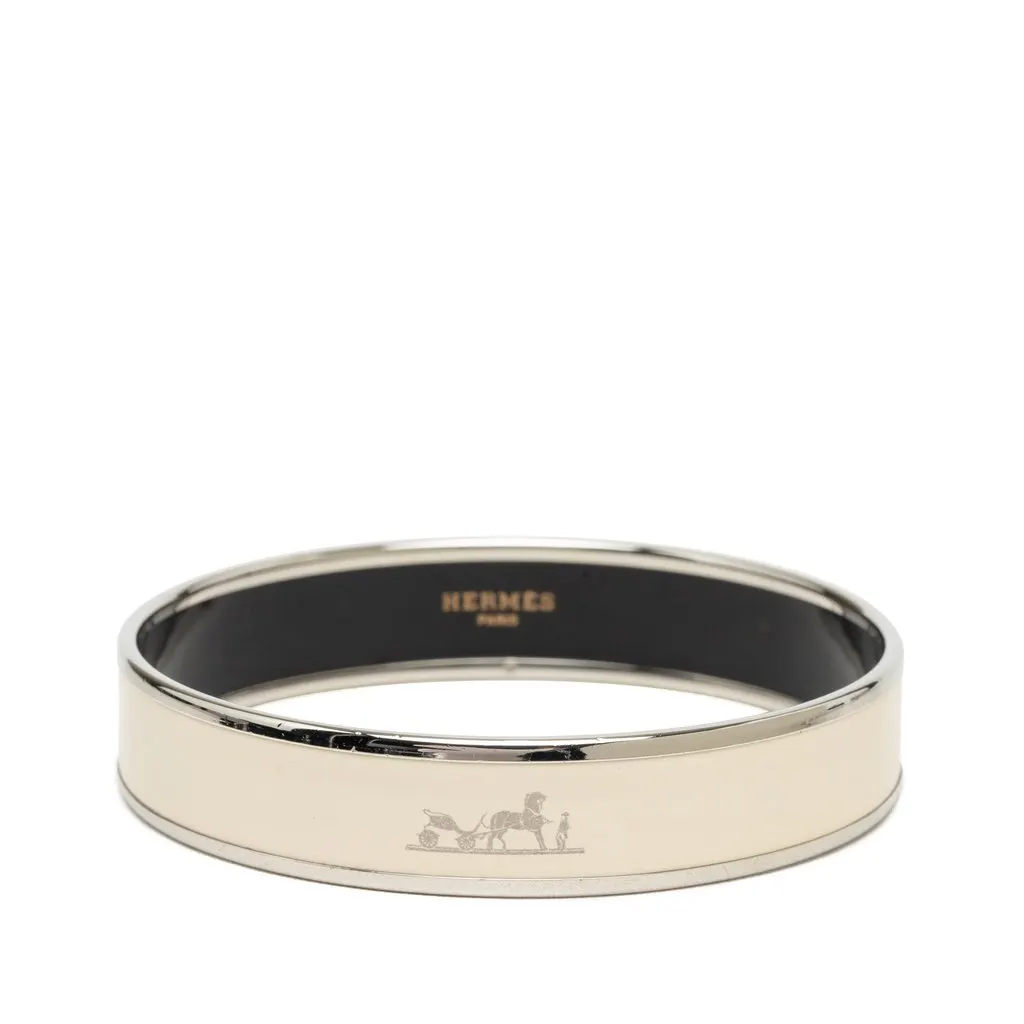 Hermès Wide Caleche Enamel Bangle 70