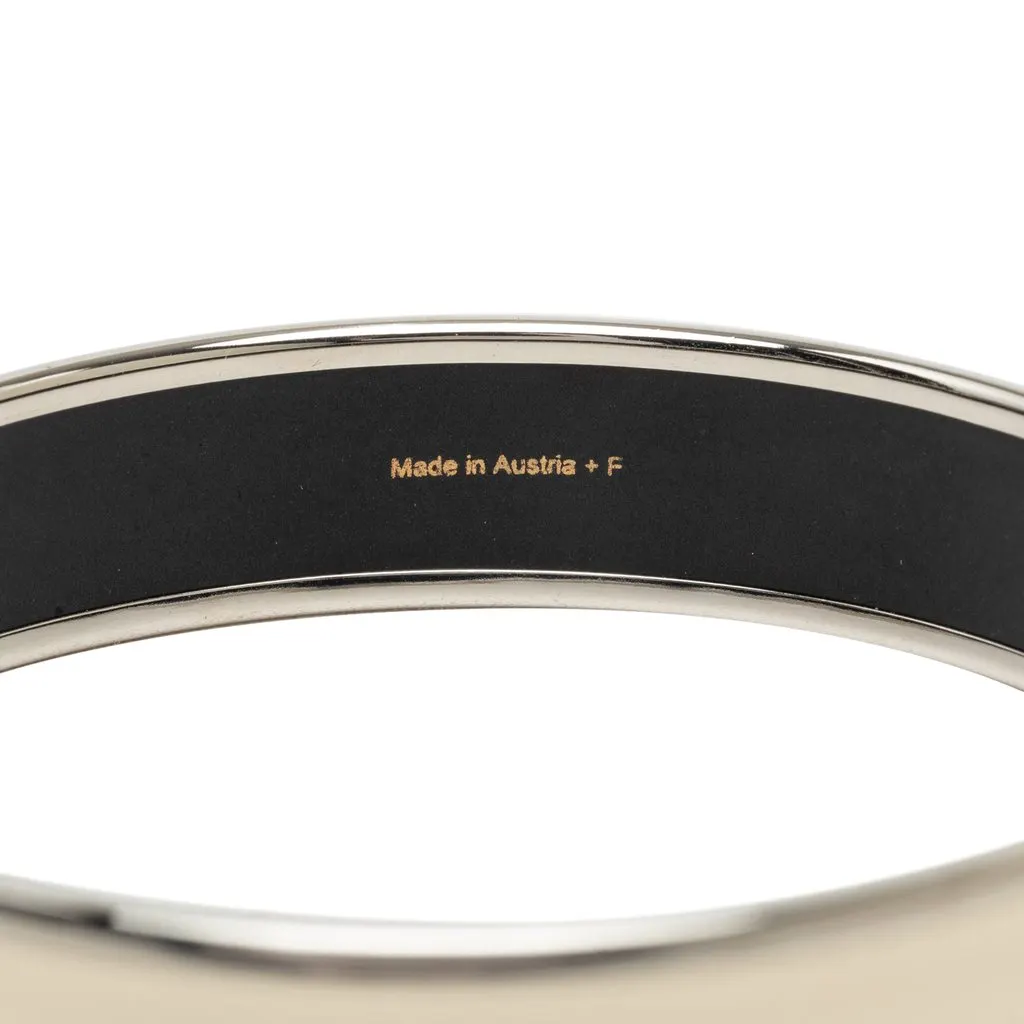 Hermès Wide Caleche Enamel Bangle 70 White Very good - Box View