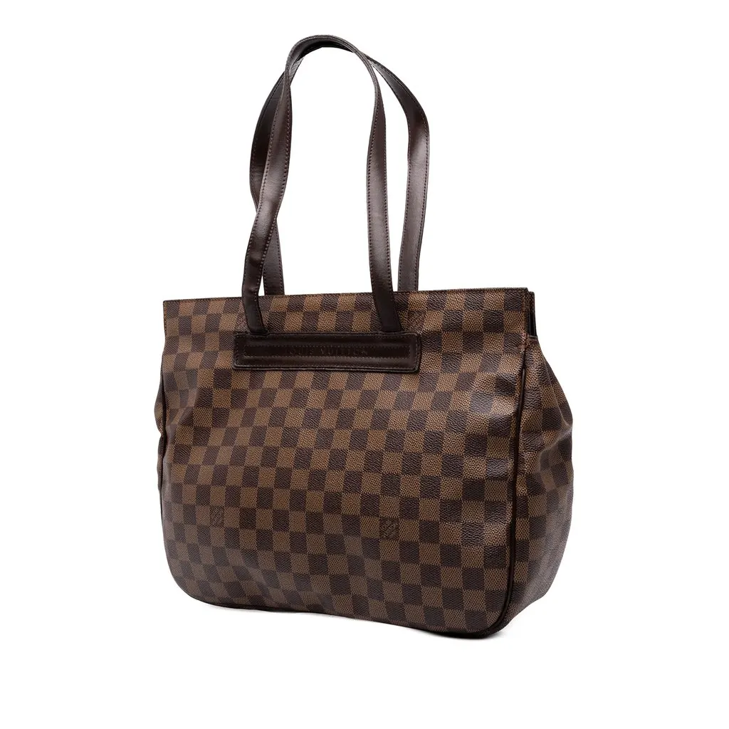 Louis Vuitton Damier Ebene Parioli PM Brown Canvas Good - Back View
