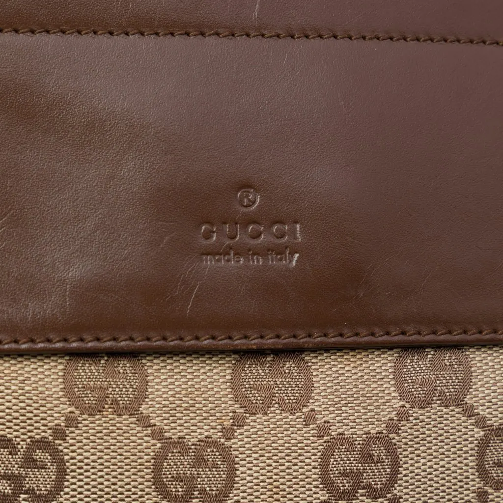 Gucci GG Canvas Double Pocket Belt Bag Beige Canvas Very good - Box View
