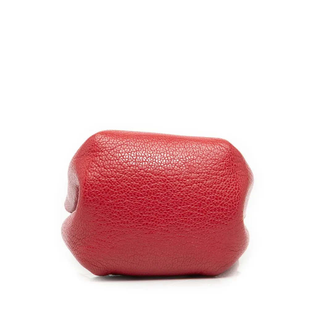 Hermès Chevre Mysore Vespa Pouch Red Leather Very good - Inside View
