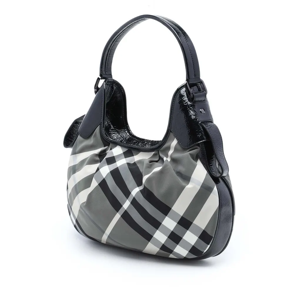 Burberry Beat Check Nylon Brooklyn Hobo MultiColor Very good - Back View