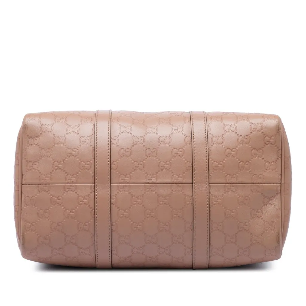 Gucci Medium Guccissima Joy Boston Bag Brown Leather Very good - Inside View