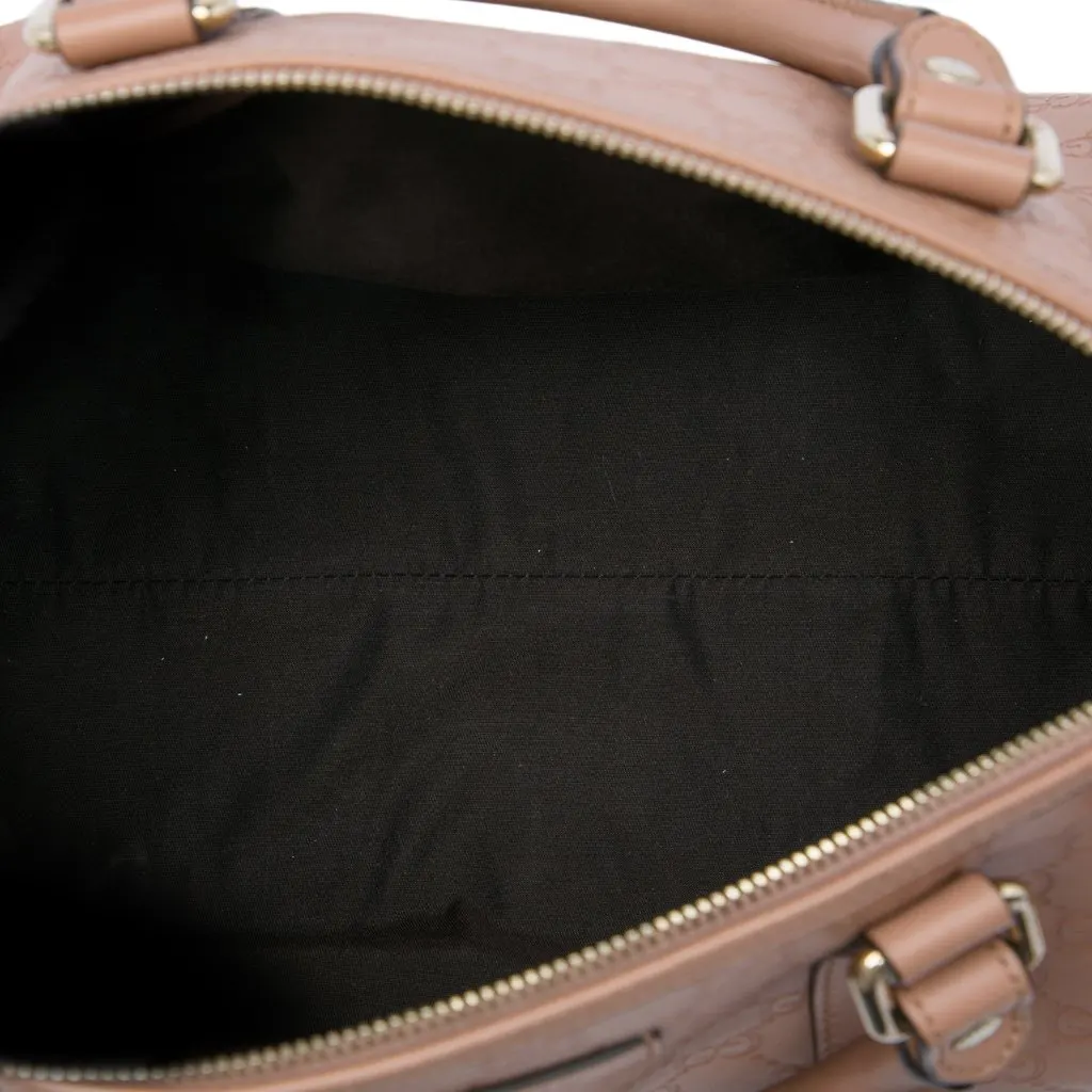 Gucci Medium Guccissima Joy Boston Bag Brown Leather Very good - Model View