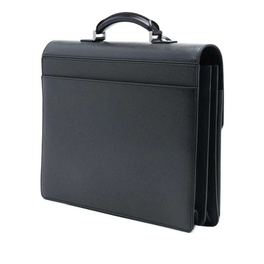 Louis Vuitton Taiga Robusto 2 Black Leather Very good - Back View