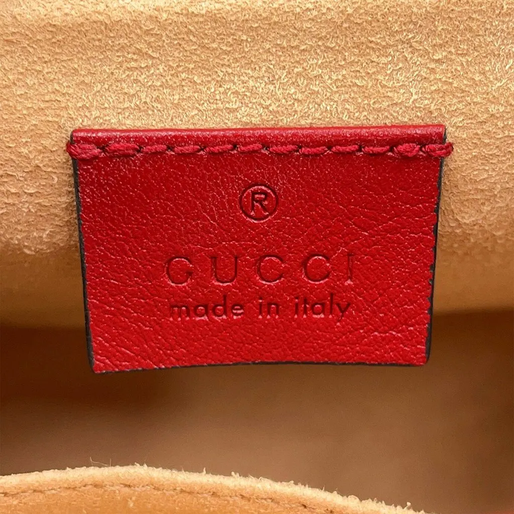 Gucci Mini GG Marmont Matelasse Calfskin Torchon Top Handle Bag Black Leather Very good - Box View