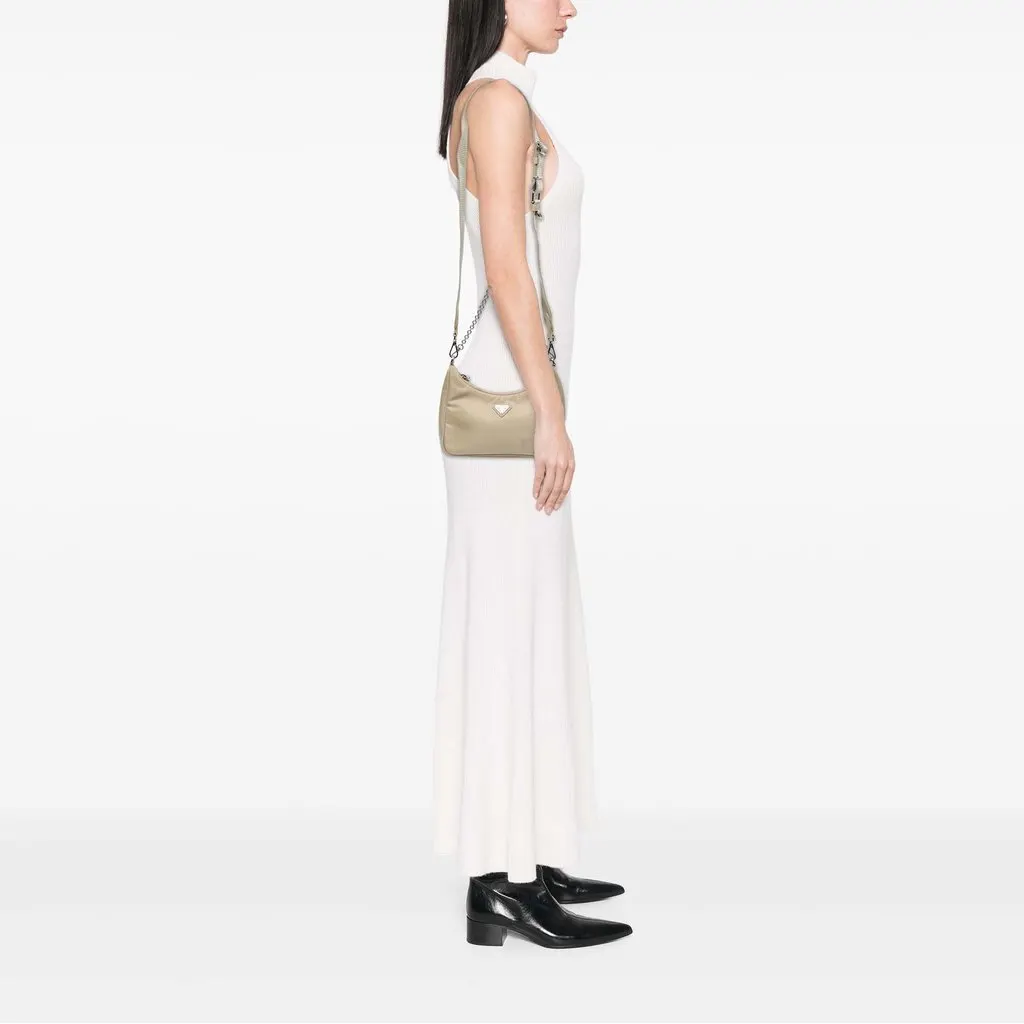 Prada Re Nylon Re Edition 2005 Satchel Beige Polyamide Very good - Box View