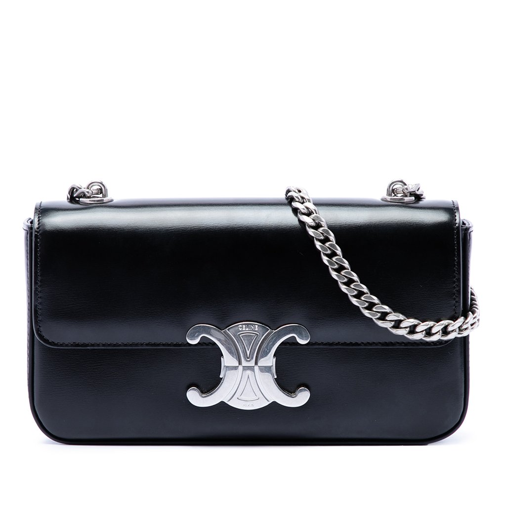 セリーヌ Celine Shiny Calfskin Triomphe Claude | Libas Collective