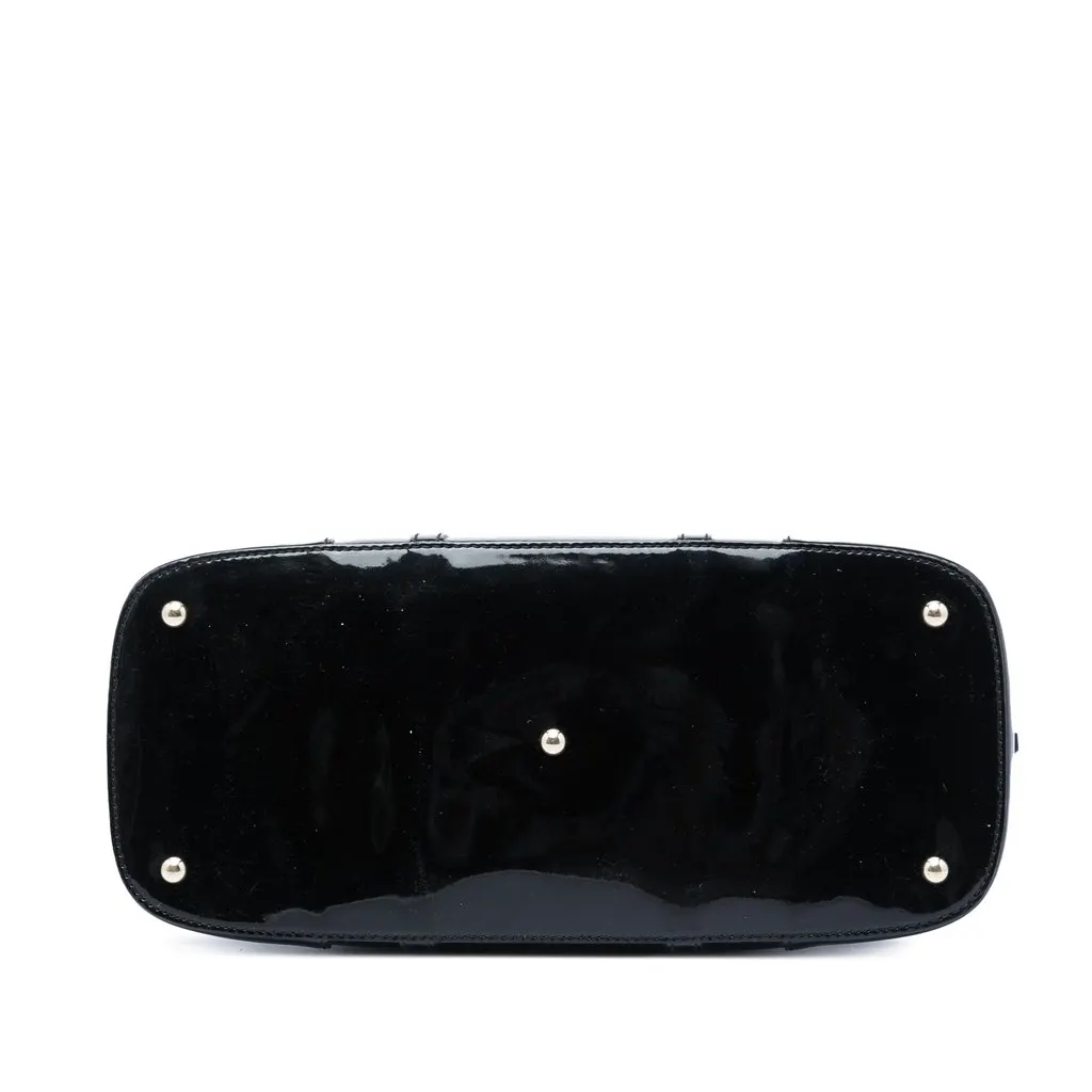 Gucci Large Microguccissima Patent Nice Dome Top Handle Bag Black Leather Very good - Inside View