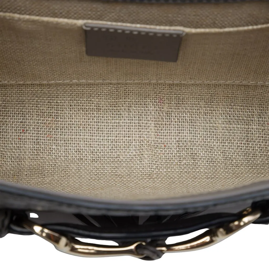 Gucci Mini Microguccissima Emily Crossbody Grey Leather Good - Model View