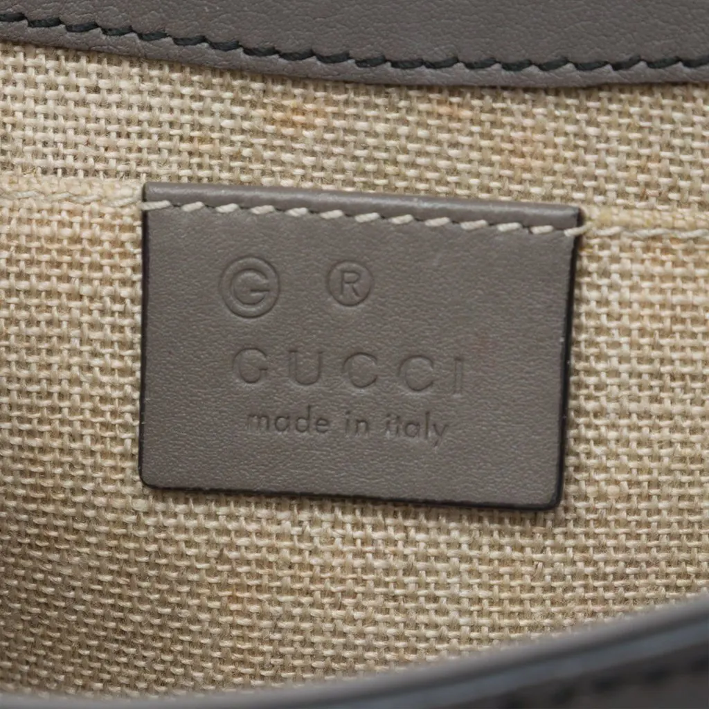 Gucci Mini Microguccissima Emily Crossbody Grey Leather Good - Box View