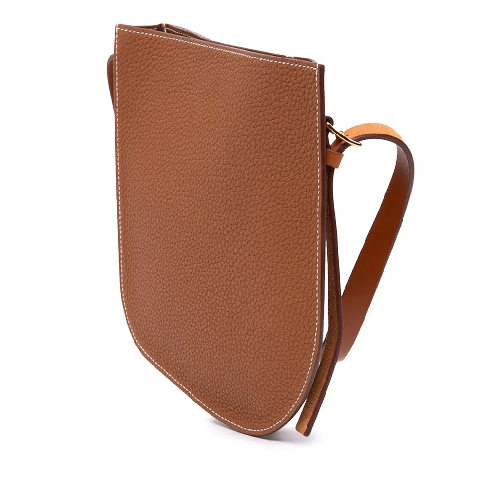 Hermès Togo Perspective Cavaliere 21 Brown Leather Very good - Back View