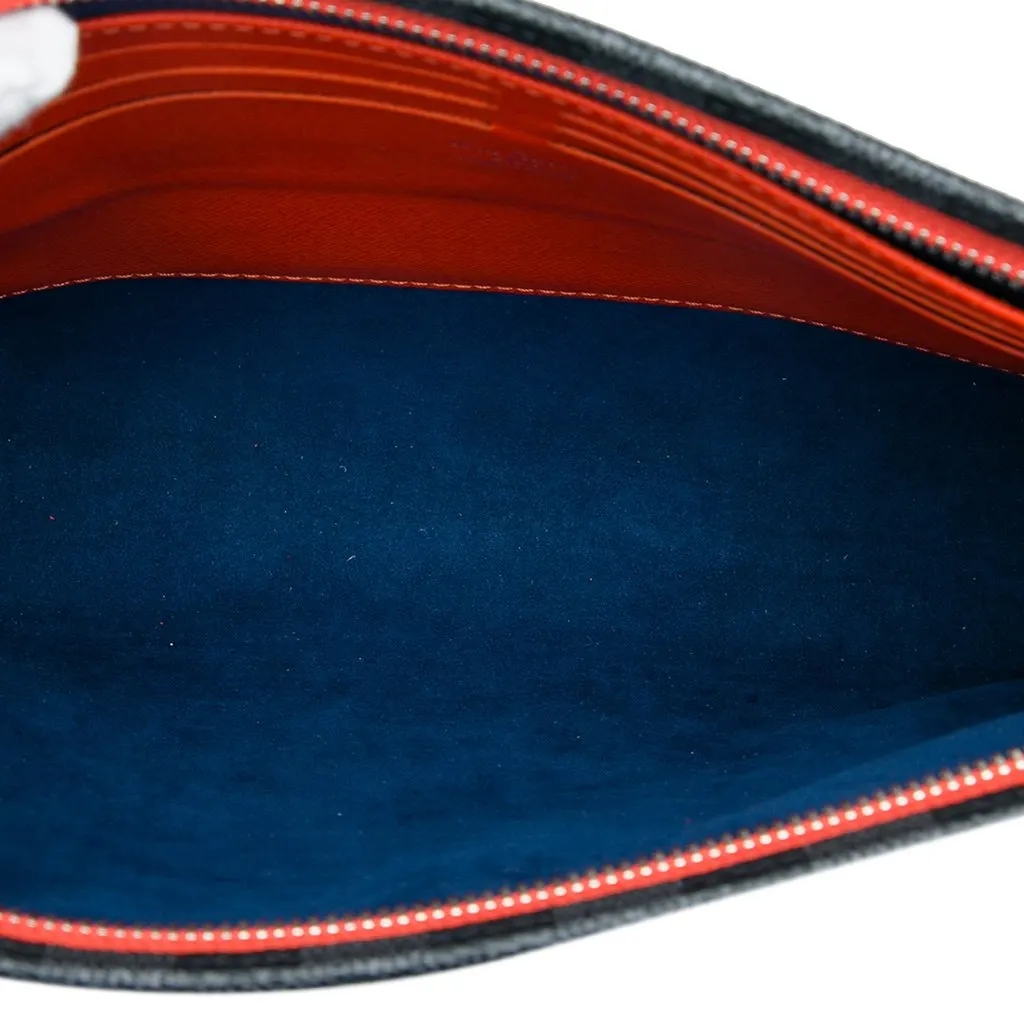 Louis Vuitton Epi Damier Graphite Pochette Voyage MM Blue Leather Very good - Model View