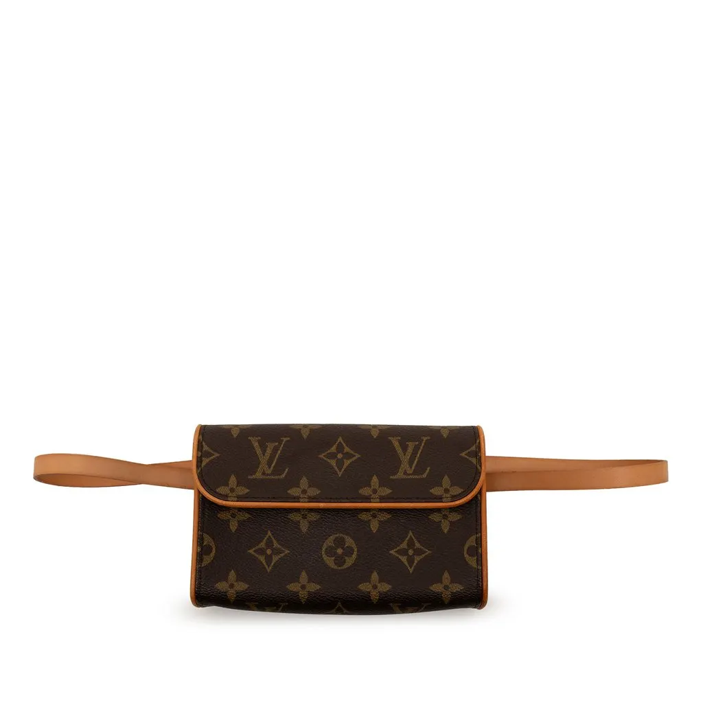 Louis Vuitton Monogram Pochette Florentine Brown Very good - Front View