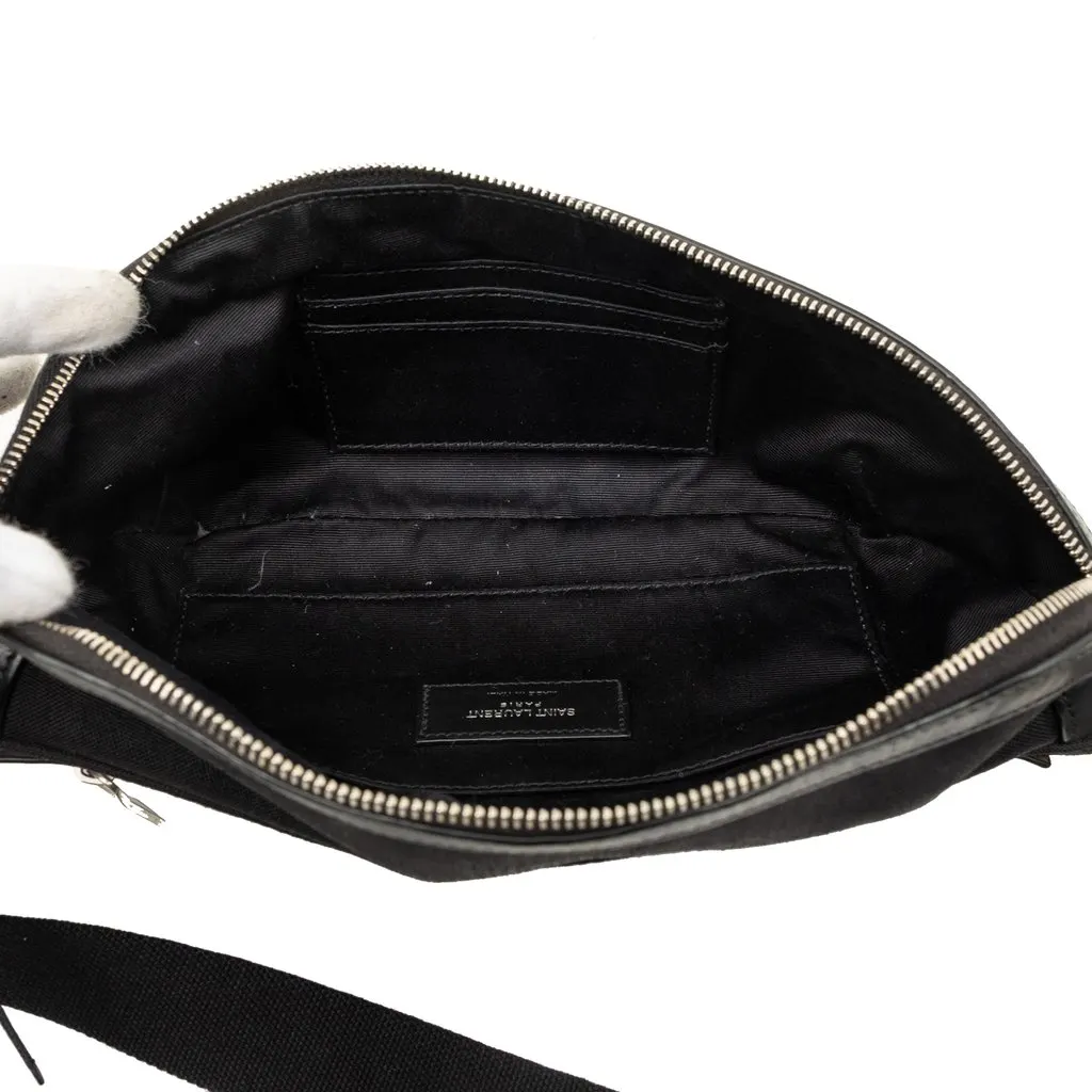 Saint Laurent Canvas City Belt Bag Black Very good - Model View