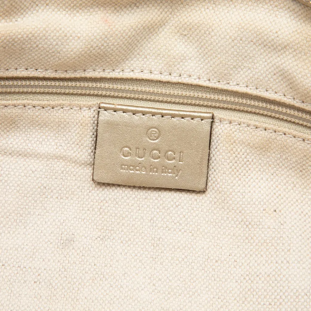 Gucci GG Canvas Sukey Satchel Beige Good - Box View