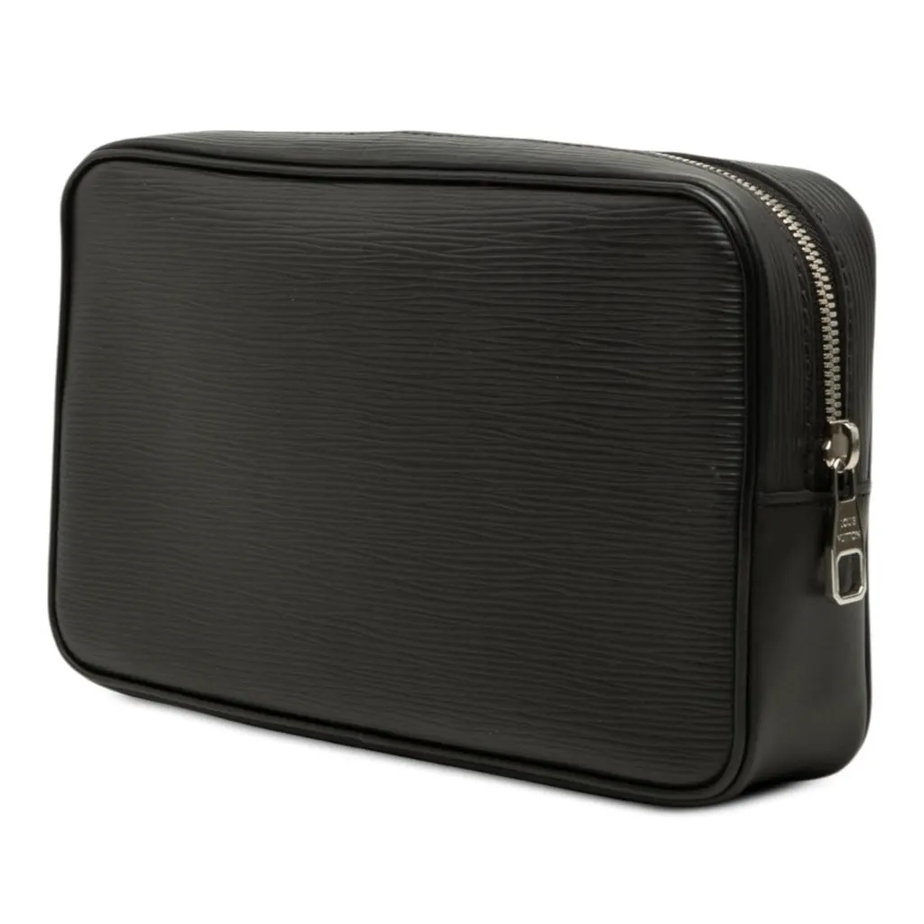 Louis Vuitton Epi Neo Hoche Clutch Black Leather Very good - Back View