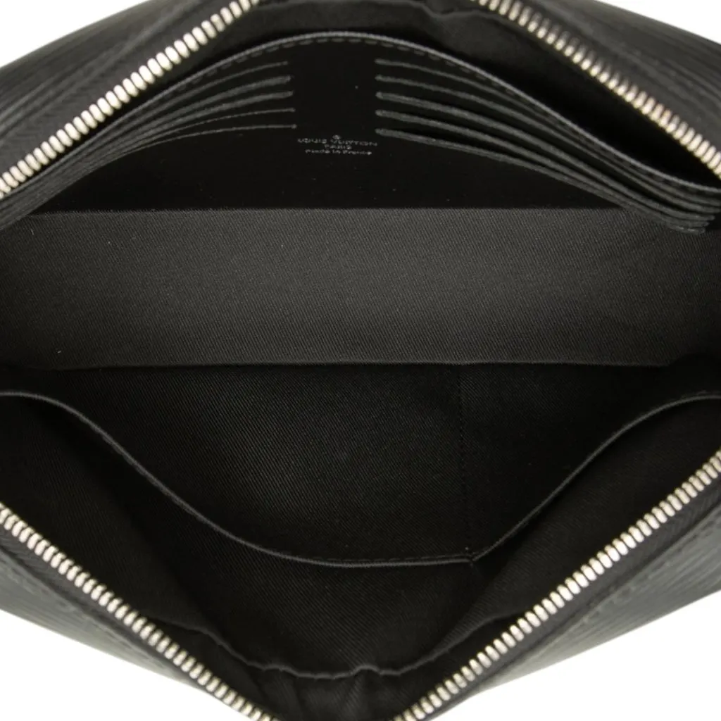 Louis Vuitton Epi Neo Hoche Clutch Black Leather Very good - Model View