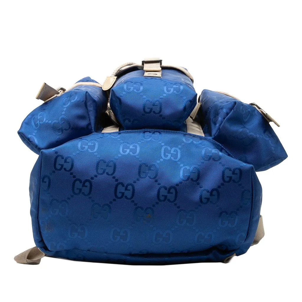 Gucci GG Nylon Off The Grid Backpack Blue Very good - Inside View