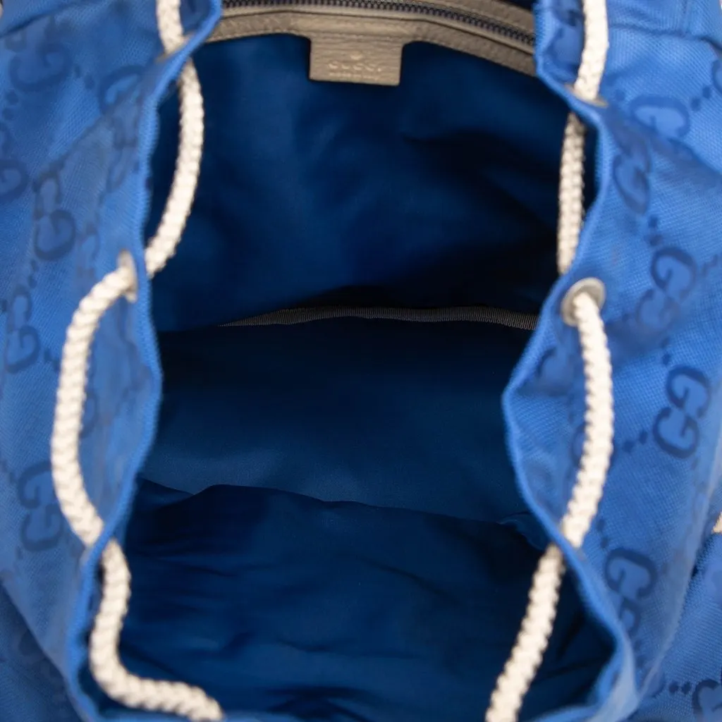 Gucci GG Nylon Off The Grid Backpack Blue Very good - Model View