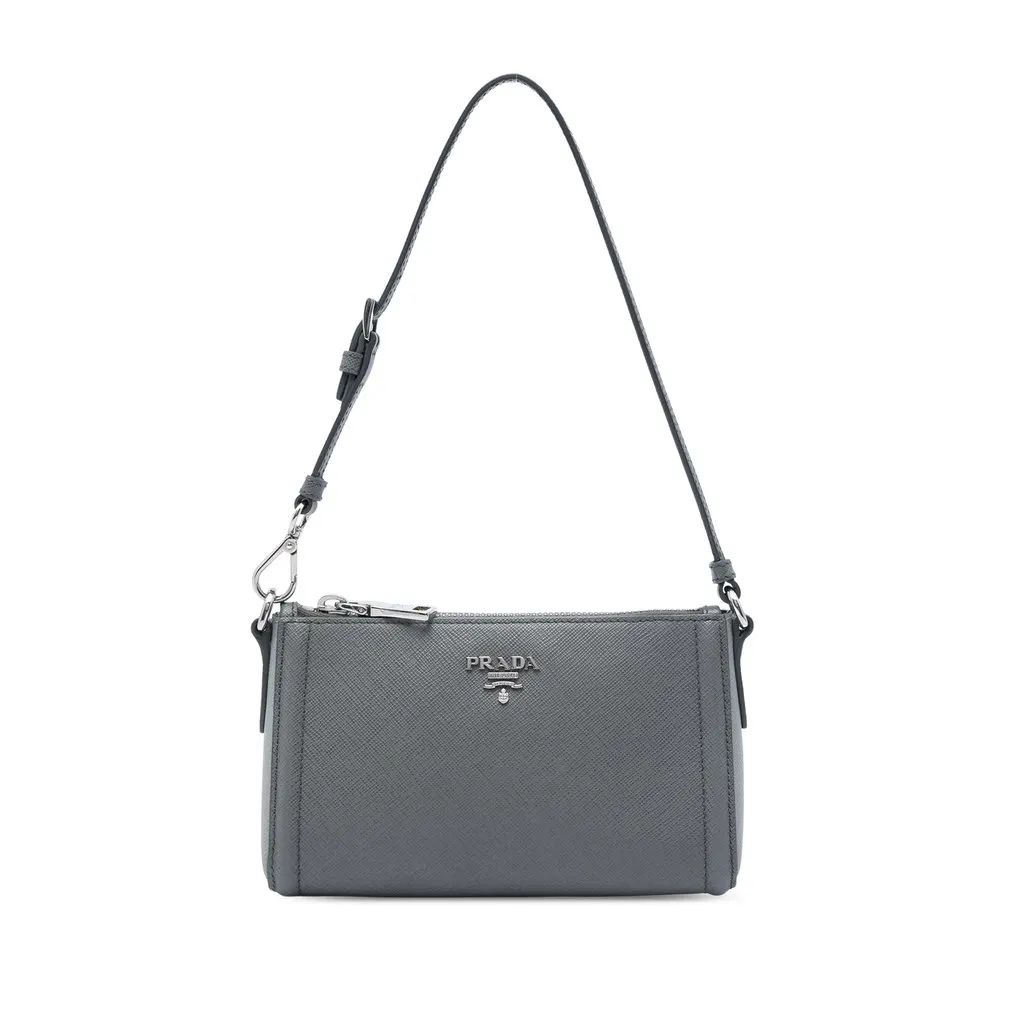 Prada Saffiano Lux Pochette MultiColor Leather Very good - Front View