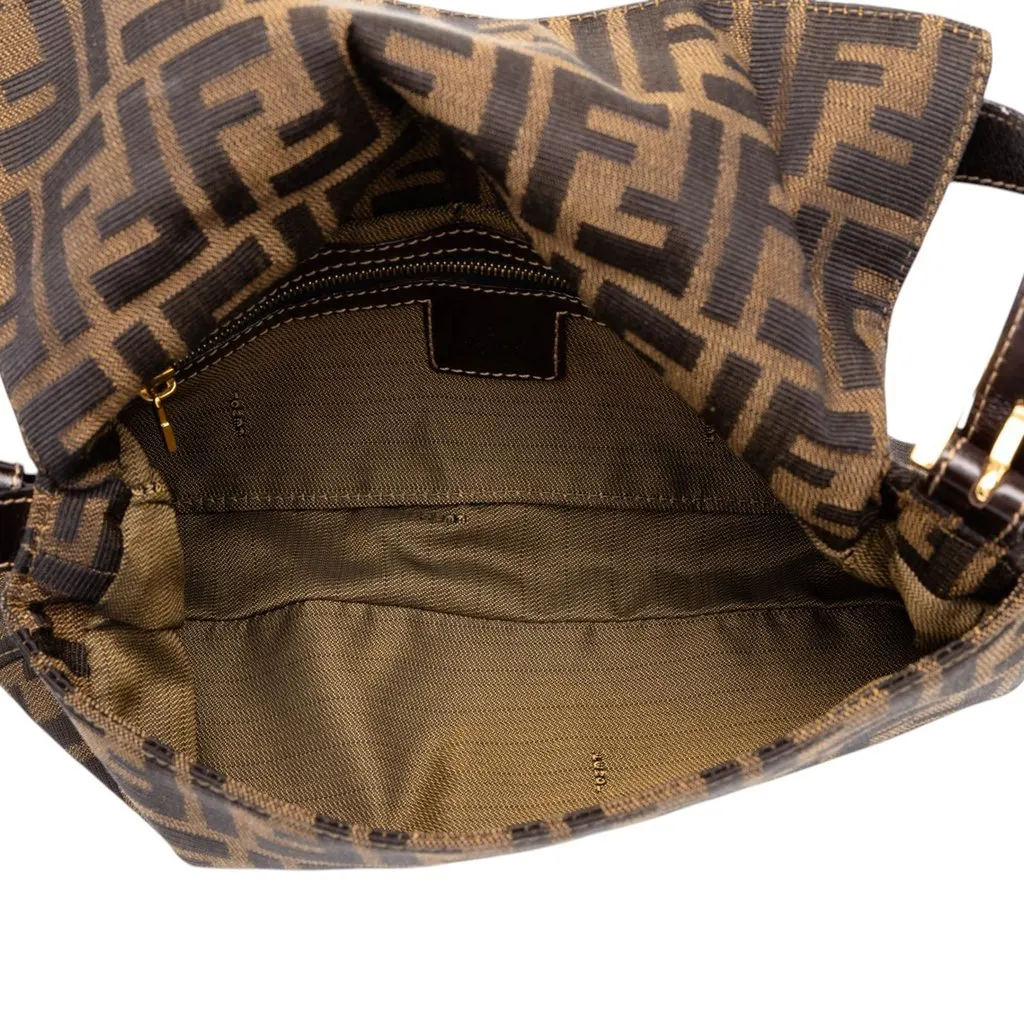 Fendi Zucca Canvas Baguette Brown Canvas Good - Model View