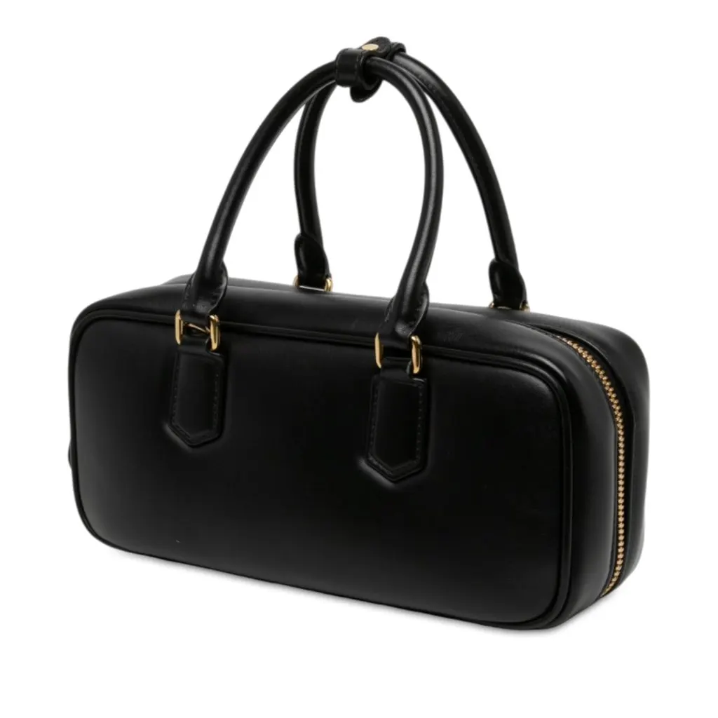 Miu Miu Leather Arcadie Satchel Black Leather Very good - Back View