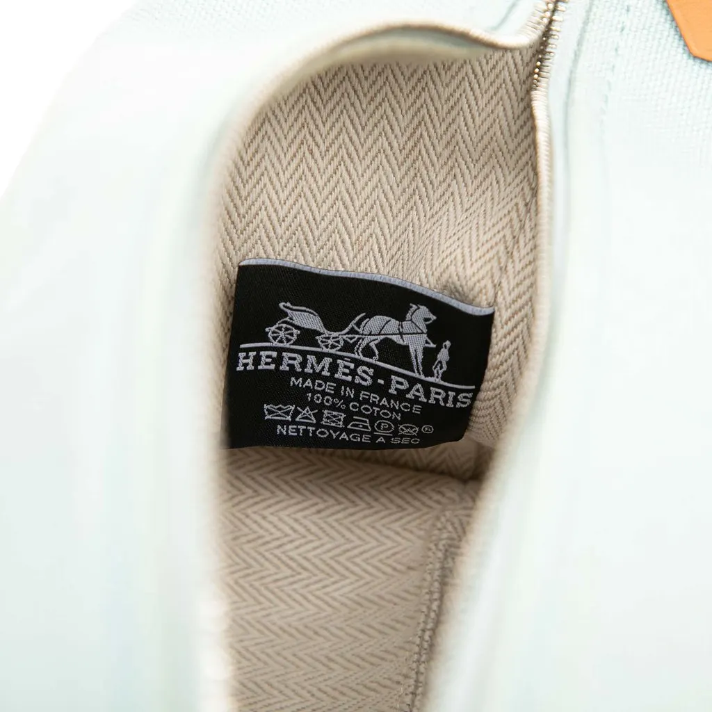 Hermès Small Toile Bride A Brac Case Blue Very good - Box View