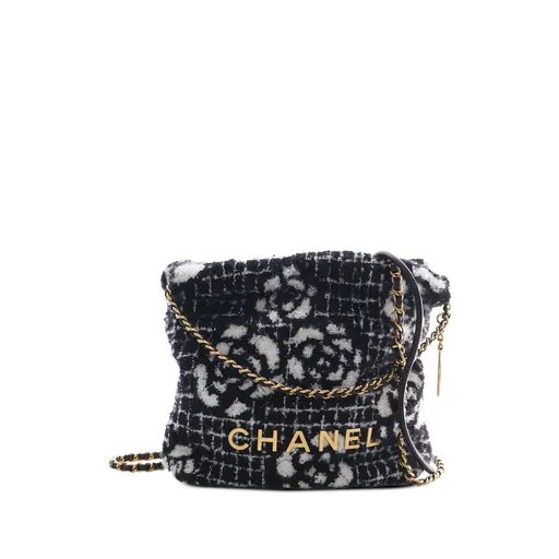 Chanel Mini Cashmere Camellia 22 Handbag
