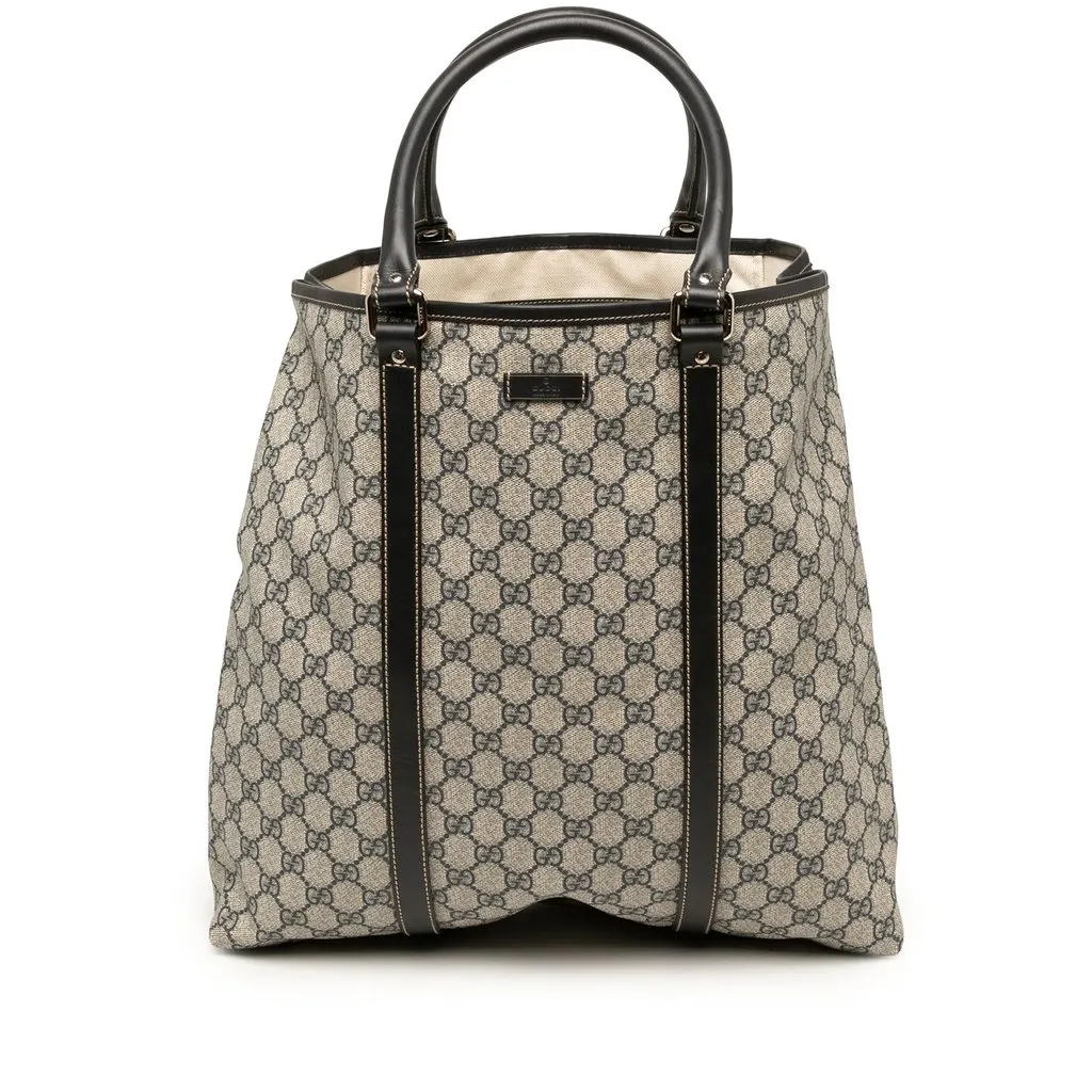Gucci GG Supreme Joy Vertical Tote Beige Canvas Very good - Front View