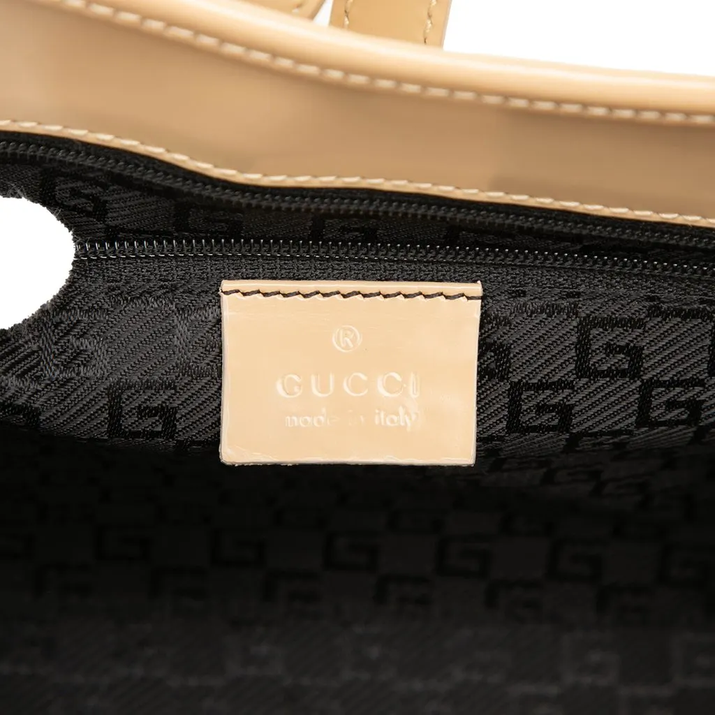 Gucci Calfskin Jackie Bardot Handbag Beige Leather Very good - Box View