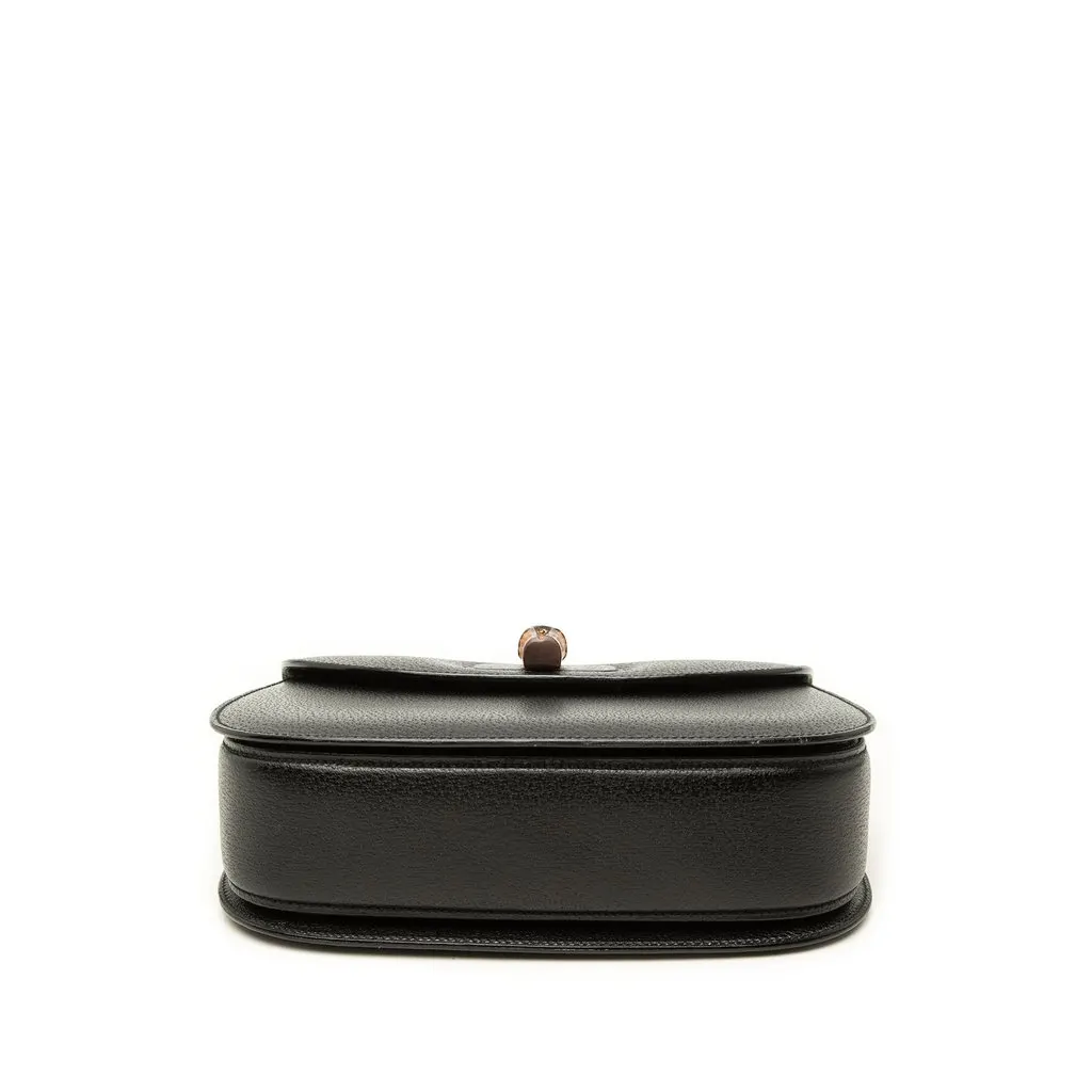Gucci Grained Calfskin Bamboo Night Black Leather Very good - Inside View