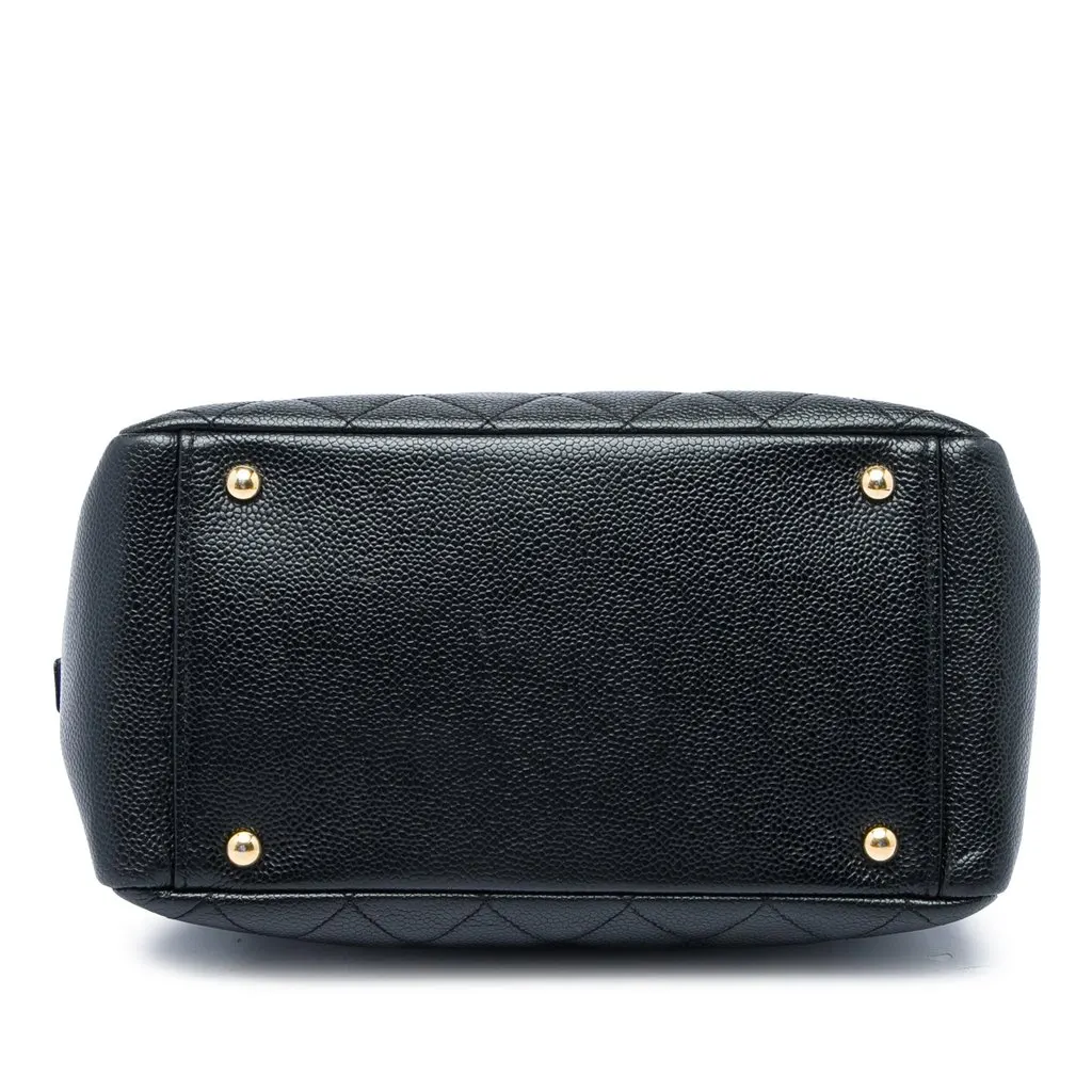 Chanel Petite Caviar Timeless Tote Black Leather Very good - Inside View