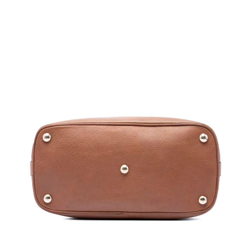 Gucci Medium GG Canvas Charm Dome Satchel Beige Very good - Inside View
