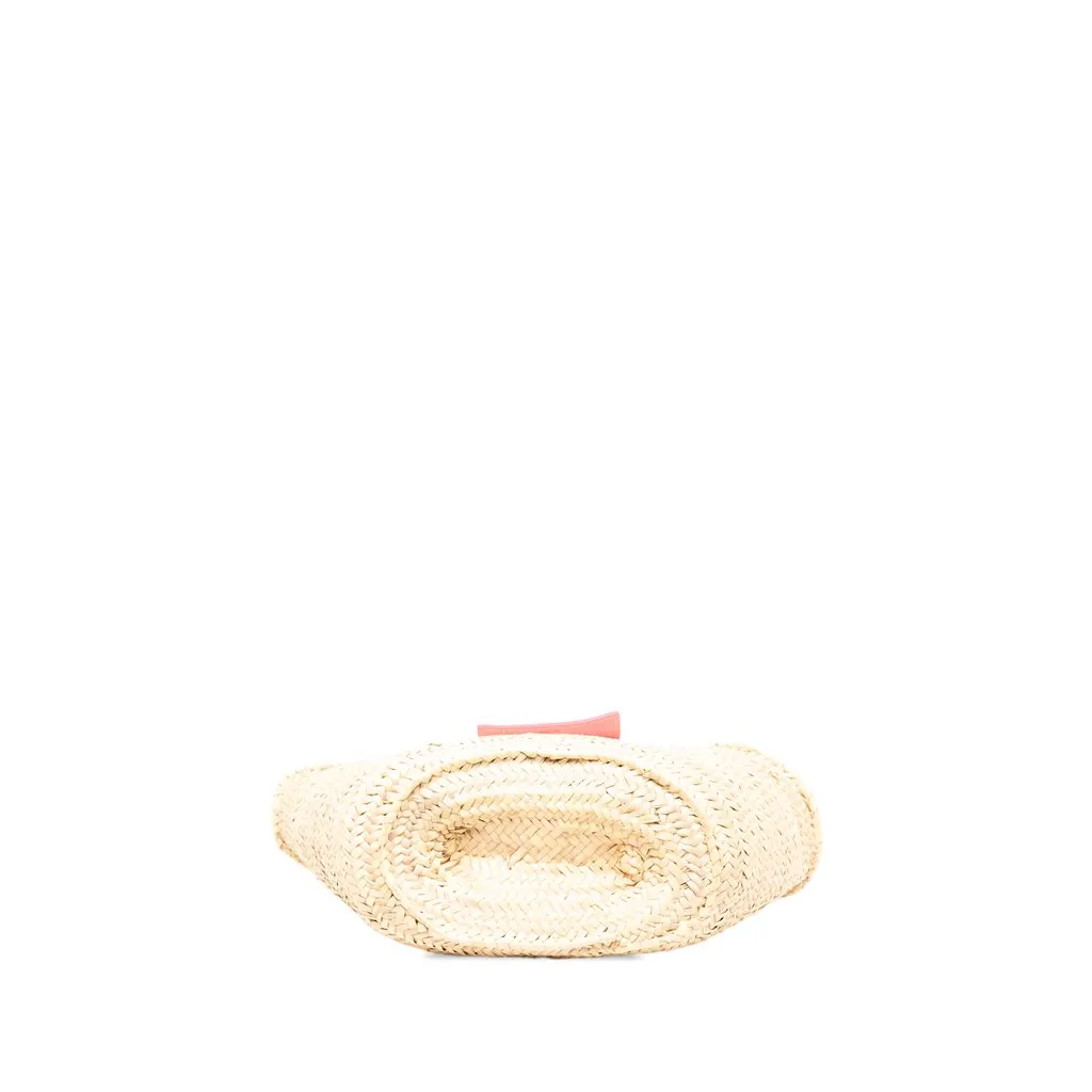 Jacquemus Straw Le Grand Panier Soli Satchel Beige Rattan Good - Inside View