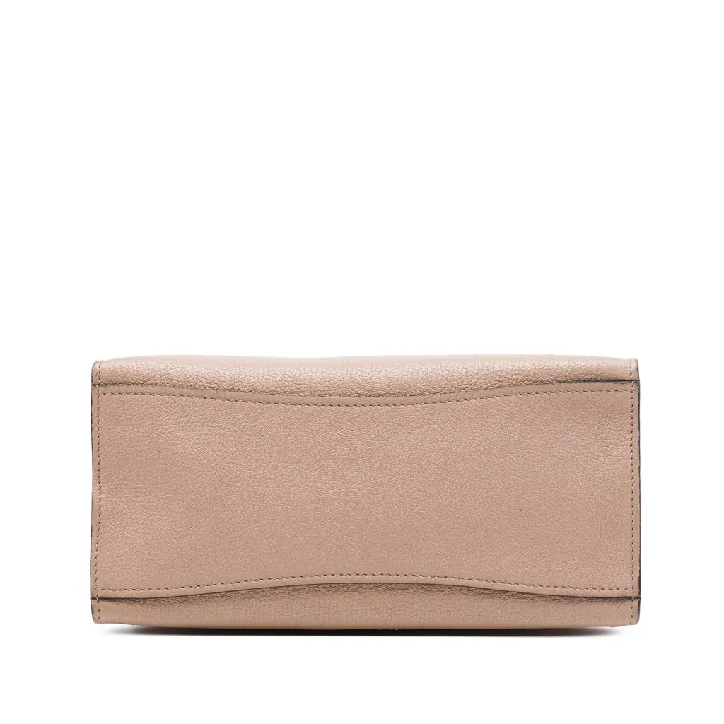 Miu Miu Mini Goatskin Madras Click Top Handle Bag Brown Leather Very good - Inside View