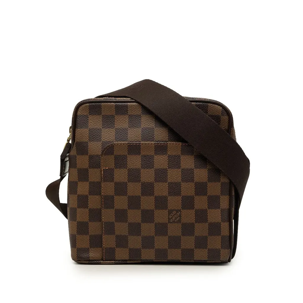 Louis Vuitton Damier Ebene Olav PM Brown Canvas Very good - Front View